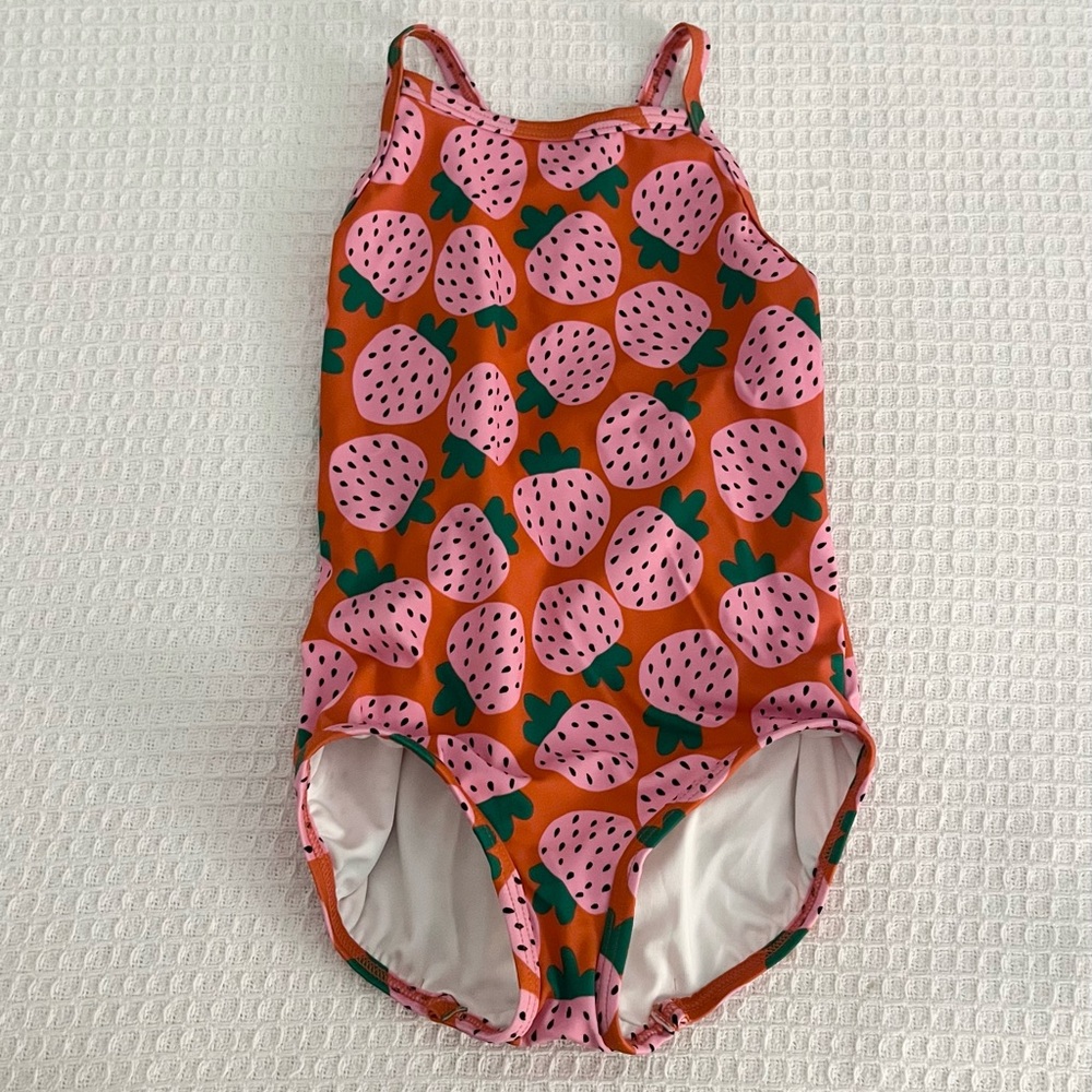 Hanna Andersson Strawberry Print Swimsuit